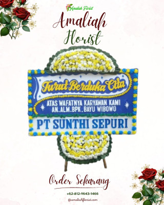 Papan Bunga Duka di Dayan Peken
